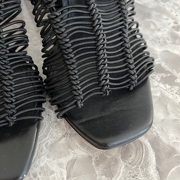 Sam Edelman laurette black strappy block heels sz 8.5 - Picture 3 of 6